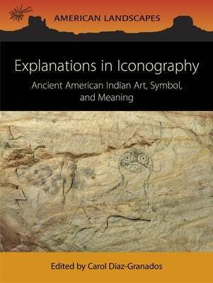 Paperback book "Explanations in Iconography" by Oxbow Books Limited, showcasing ancient American Indian art and symbols.