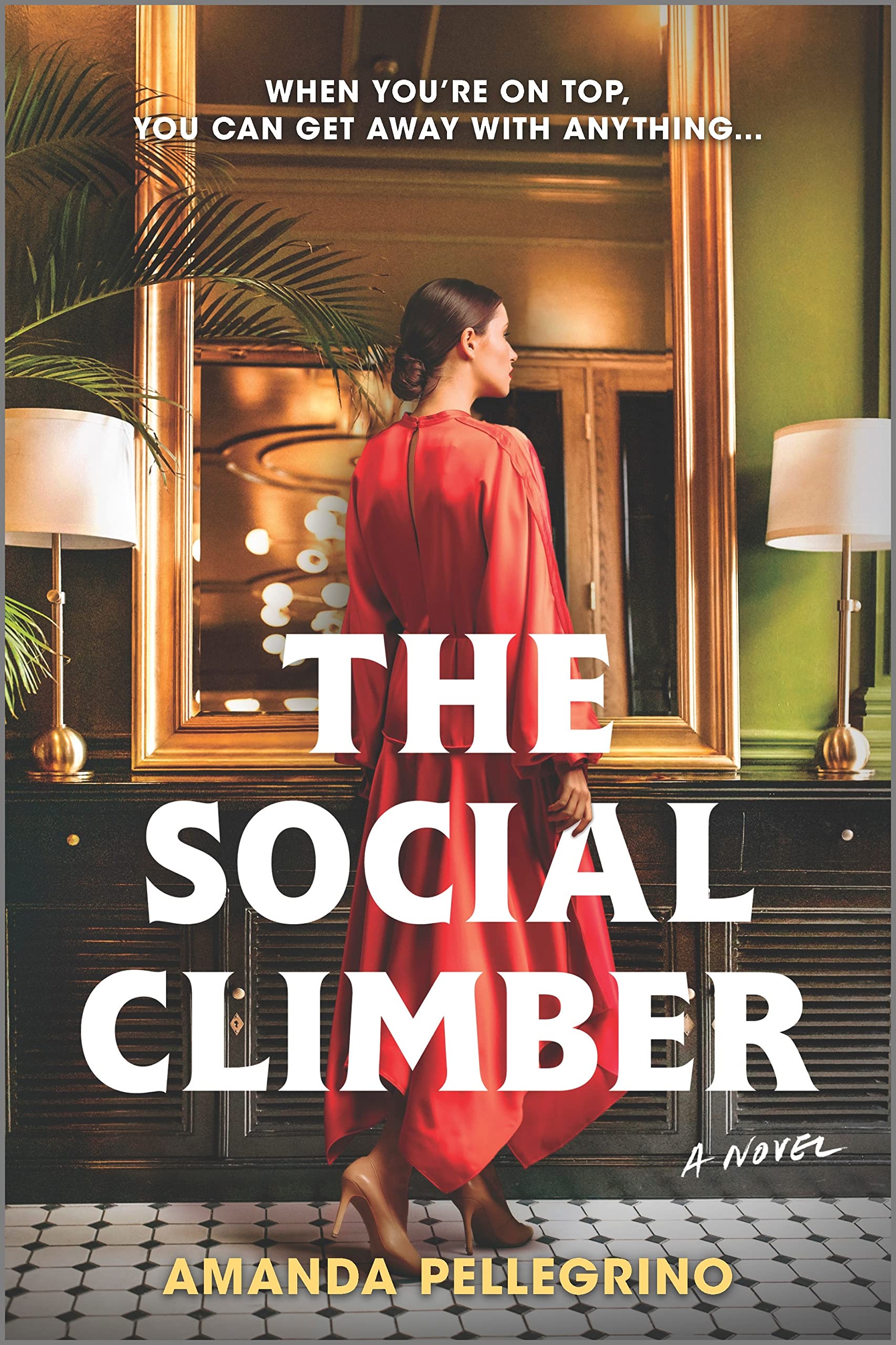 Paperback of The Social Climber by Park Row, showing the book cover with the title and author name on a plain background.