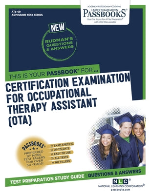 Passbooks paperback study guide for Occupational Therapy Assistant certification exam, ATS-69, volume 69, with colorful cover design.