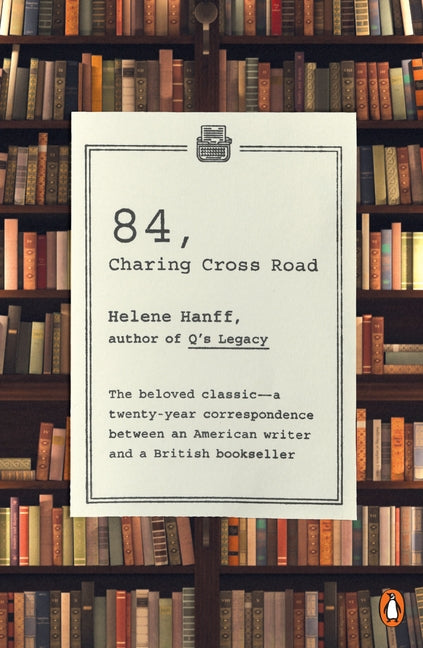 Paperback copy of "84, Charing Cross Road" by Penguin Publishing Group, featuring the book's cover design.