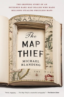 Paperback book "The Map Thief" by Penguin Publishing Group featuring a captivating cover design and detailed map imagery.