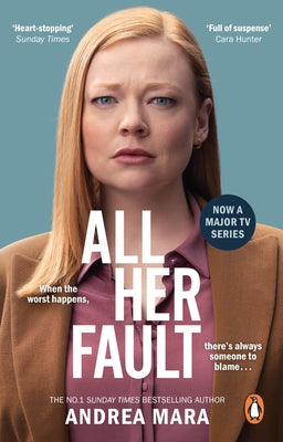 Paperback of All Her Fault TV Tie-In by Penguin UK featuring the book cover with title and author details visible.