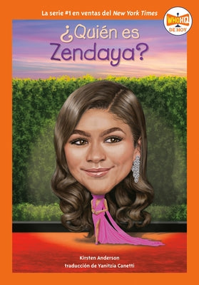 Paperback book titled "¿Quién Es Zendaya?" by Penguin Workshop, showing the colorful cover design and title in Spanish.