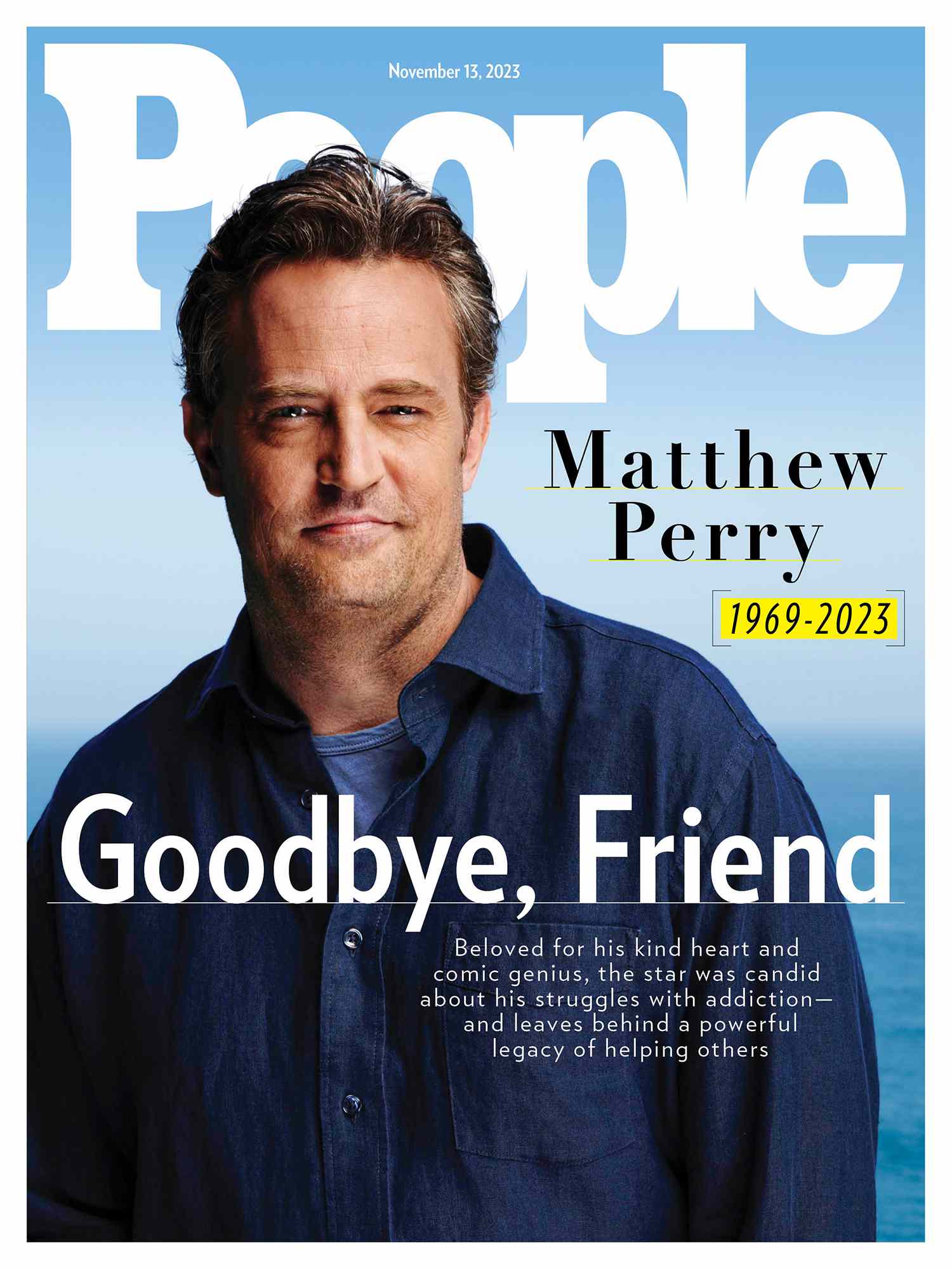 People Magazine cover featuring Matthew Perry with engaging headlines and vibrant colors.