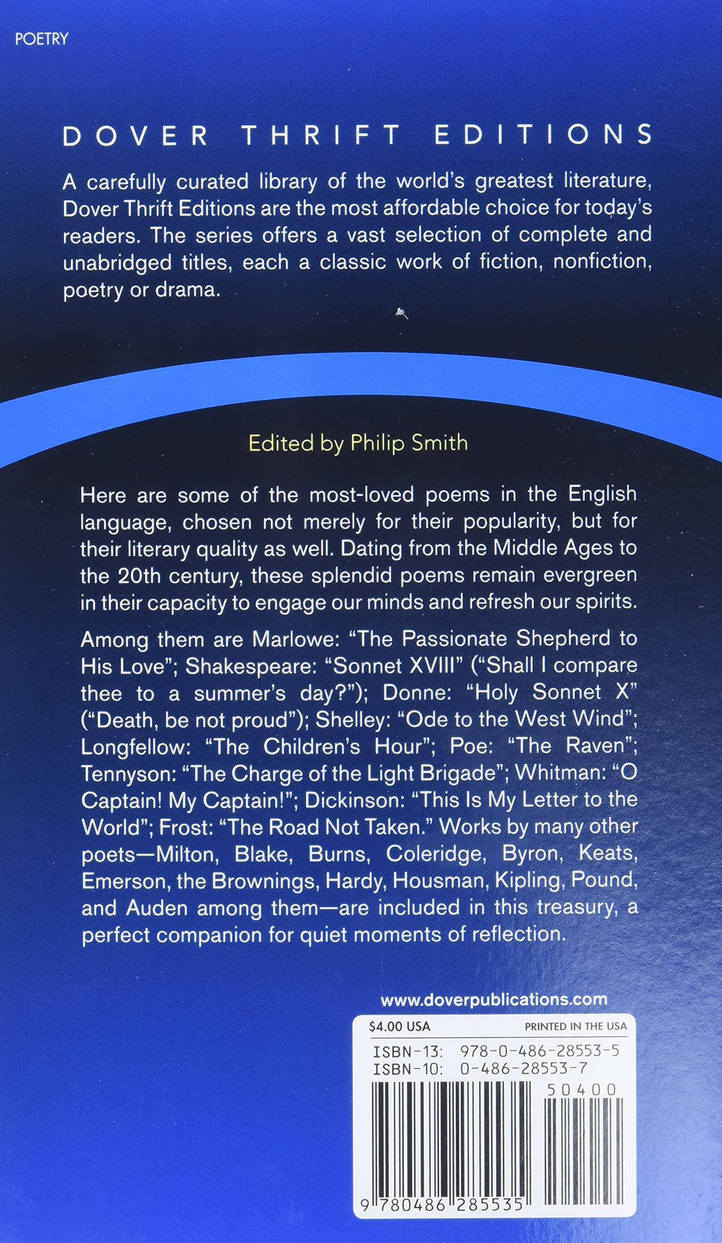 100 Best-Loved Poems - TX Corrections Bookstore