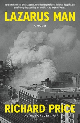 Paperback of Lazarus Man by Picador USA showing the book cover with title and author details.