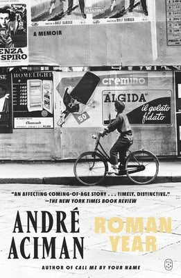 Paperback copy of "Roman Year: A Memoir" by Picador USA, featuring the book's cover with title and author details.