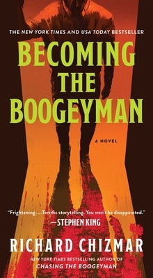 Mass market paperbound copy of "Becoming the Boogeyman" by Pocket Books, featuring the book cover with dark, spooky imagery.