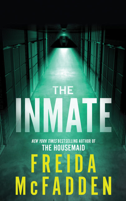 Cover image of fiction thriller novel "The Inmate" published by Poisoned Pen Press, featuring dark, suspenseful artwork.
