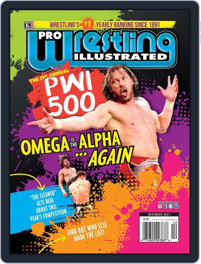 Pro Wrestling Illustrated Magazine December 2021 issue featuring wrestling news and highlights on the cover.
