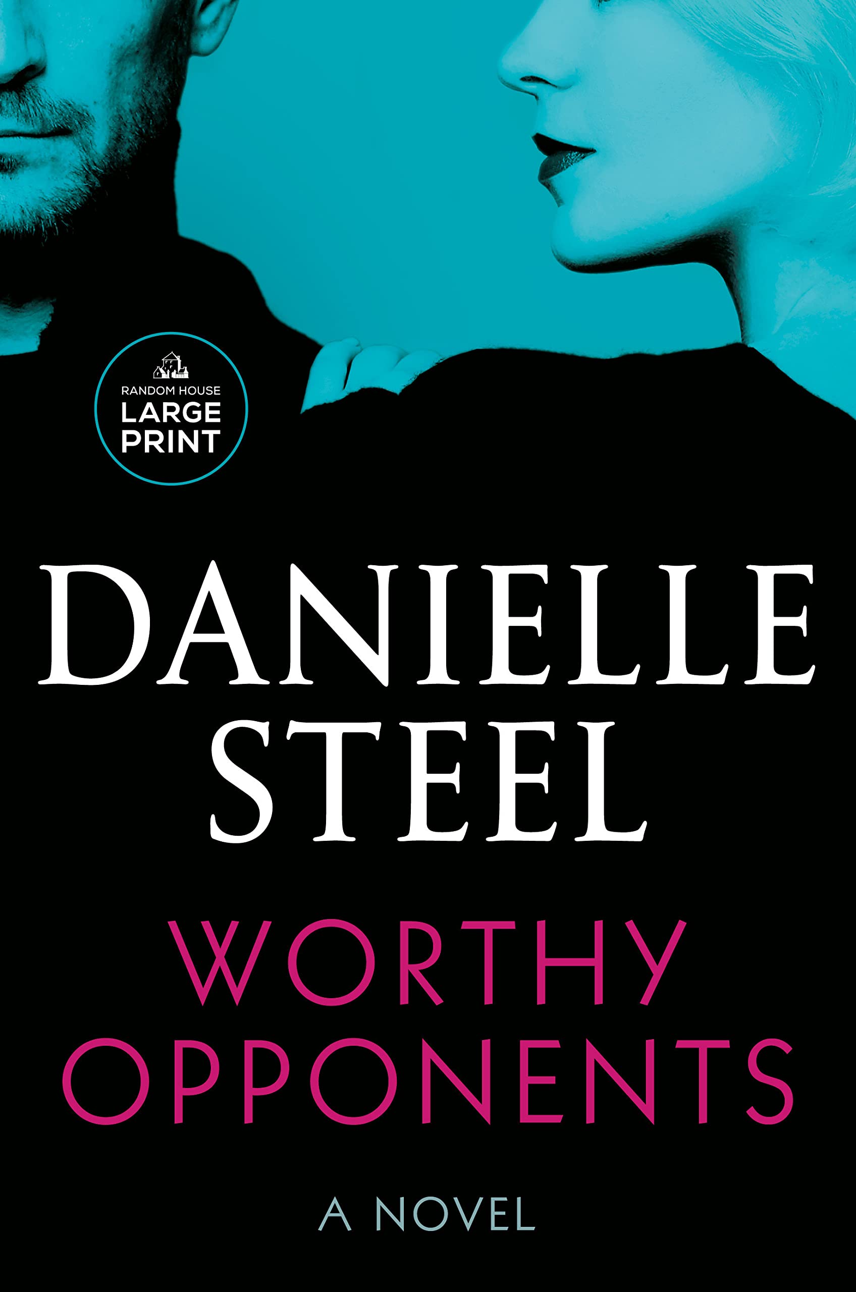 Paperback of "Worthy Opponents" by Random House Large Print Publishing, showing the book cover with title and author details