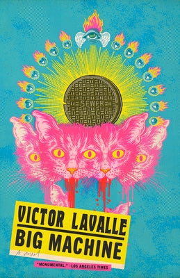 Paperback copy of Big Machine by Random House Publishing Group, featuring the book cover with bold title and author details.