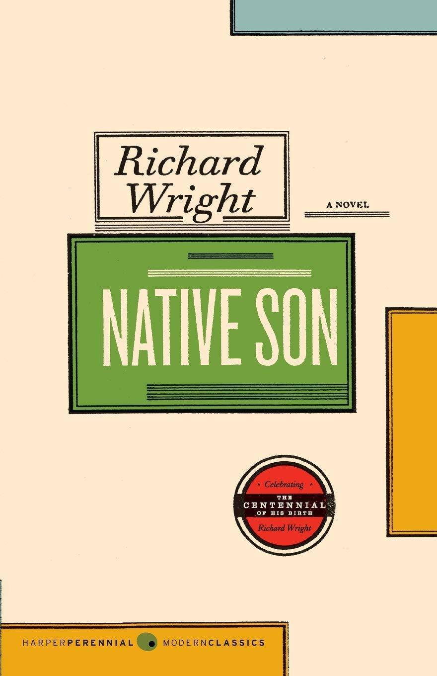 Cover image of "Native Son" by Richard Wright, a classic literature and fiction book with a dark cover featuring bold title text.