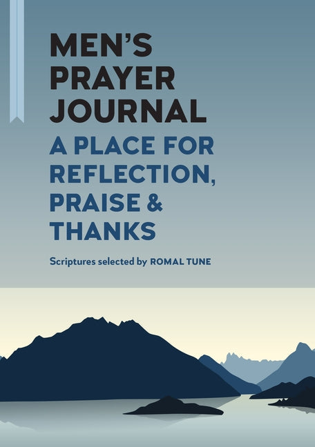 Men's prayer journal by Rockridge Press with a cover featuring reflective and gratitude prompts for daily spiritual reflection.