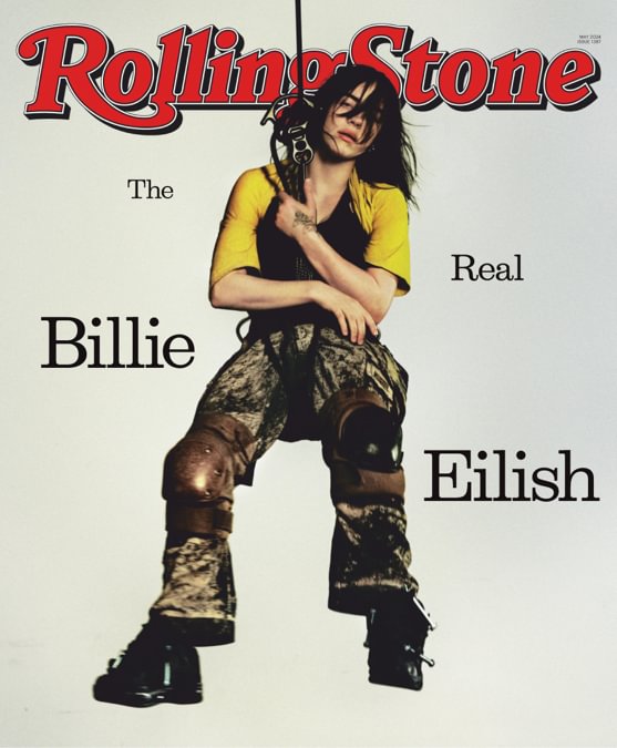 Rolling Stone magazine cover featuring vibrant artwork and bold headlines, showcasing music and pop culture content.