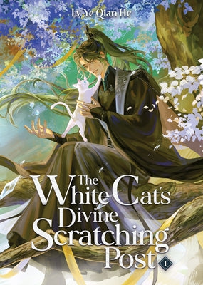 Paperback of The White Cat's Divine Scratching Post Vol. 1 novel by Seven Seas, featuring a colorful cover with a white cat illustration.