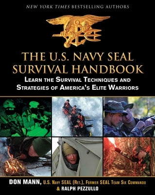 Paperback of The U.S. Navy Seal Survival Handbook by Skyhorse Publishing, featuring a rugged cover with survival icons and text.