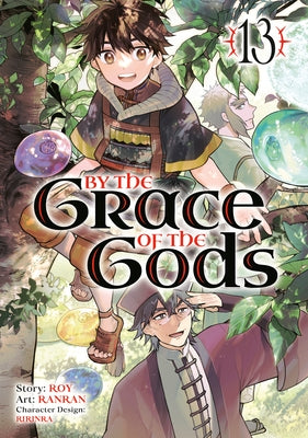 Paperback manga volume 13 of By the Grace of the Gods by Square Enix Manga, featuring cover art and illustrations.