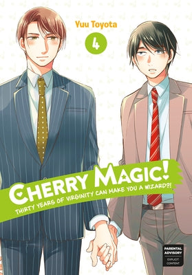 Paperback manga titled "Cherry Magic! Thirty Years of Virginity Can Make You a Wizard? 04" by Square Enix Manga, featuring colorful cover art.