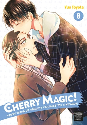 Paperback manga book titled "Cherry Magic! Thirty Years of Virginity Can Make You a Wizard?!" by Square Enix Manga, featuring colorful cover art.