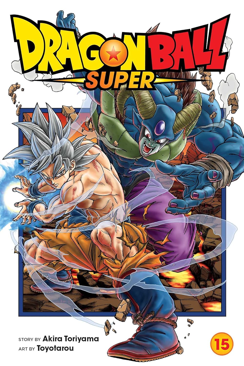 Dragon Ball Super Volume 15 manga book by SureShot Books Publishing LLC, featuring Goku on the cover.