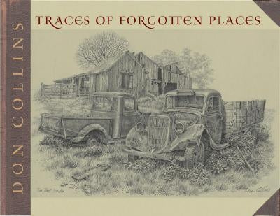 Paperback book titled "Traces of Forgotten Places" by Texas Christian University Press, showcasing Texas landscapes and history.