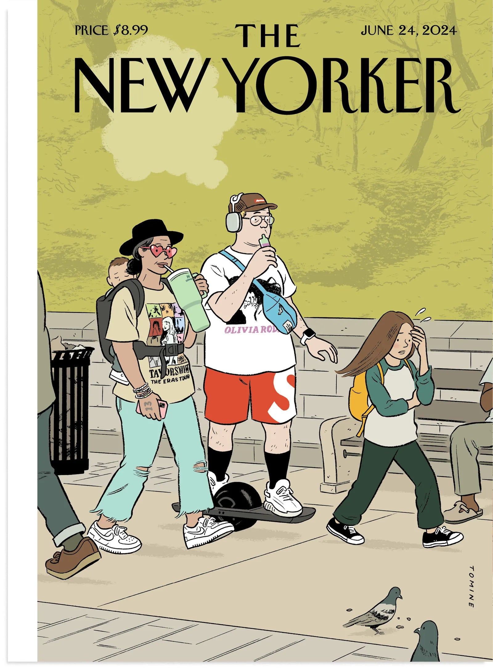 The New Yorker magazine single issue featuring a colorful cover illustration and engaging editorial content.