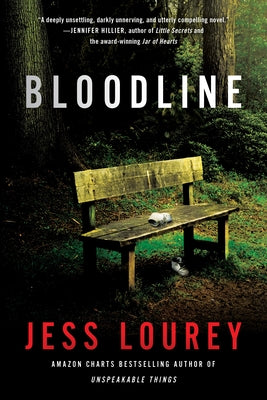 Paperback copy of "Bloodline" by Thomas & Mercer, featuring the book's cover with title and author branding.