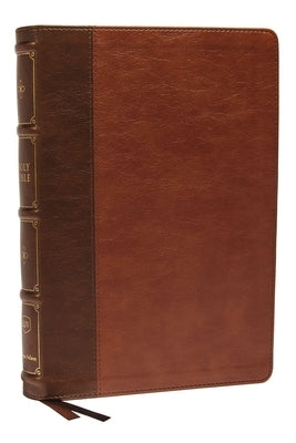 Brown leatherSoft Thomas Nelson KJV Large Print Bible with verse-by-verse reference and comfort print from MacLaren Series.