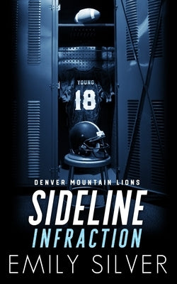 Paperback copy of "Sideline Infraction" by Travelin' Hoosier Books featuring a cover with sports-themed artwork.