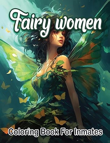 Fairy woman coloring book for inmates - TX Corrections Bookstore