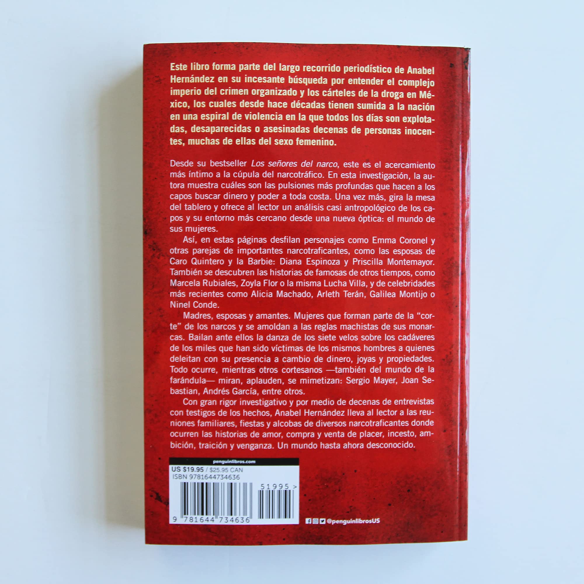 Cover image of "Emma y Las Otras Señoras del Narco" book by TX Corrections, featuring the book's title and cover design.