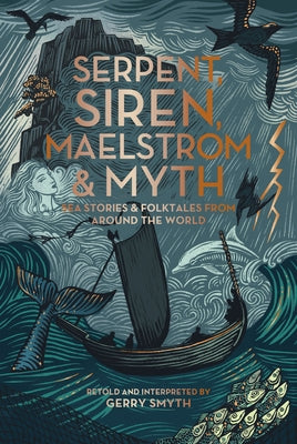 Paperback book titled "Serpent, Siren, Maelstrom, and Myth" with ocean-themed cover art, from University of Washington Press.
