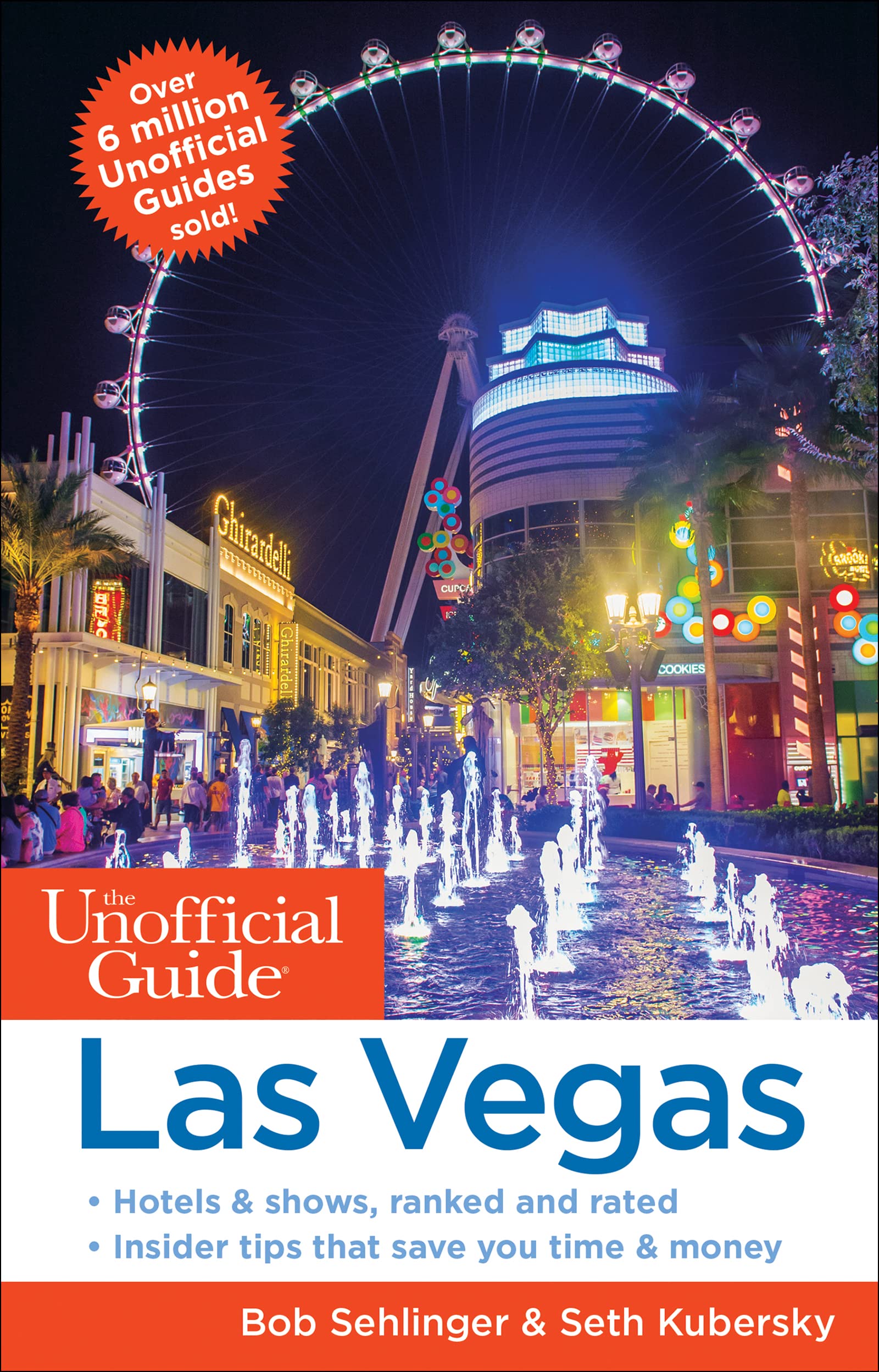 Paperback book titled "The Unofficial Guide to Las Vegas" by Unofficial Guides, featuring the cover with city images.