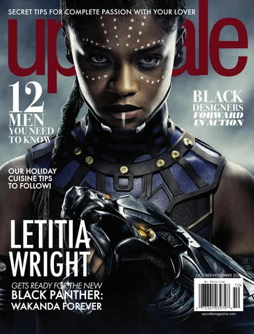 Cover of Upscale Magazine showcasing a stylish design and vibrant colors.
