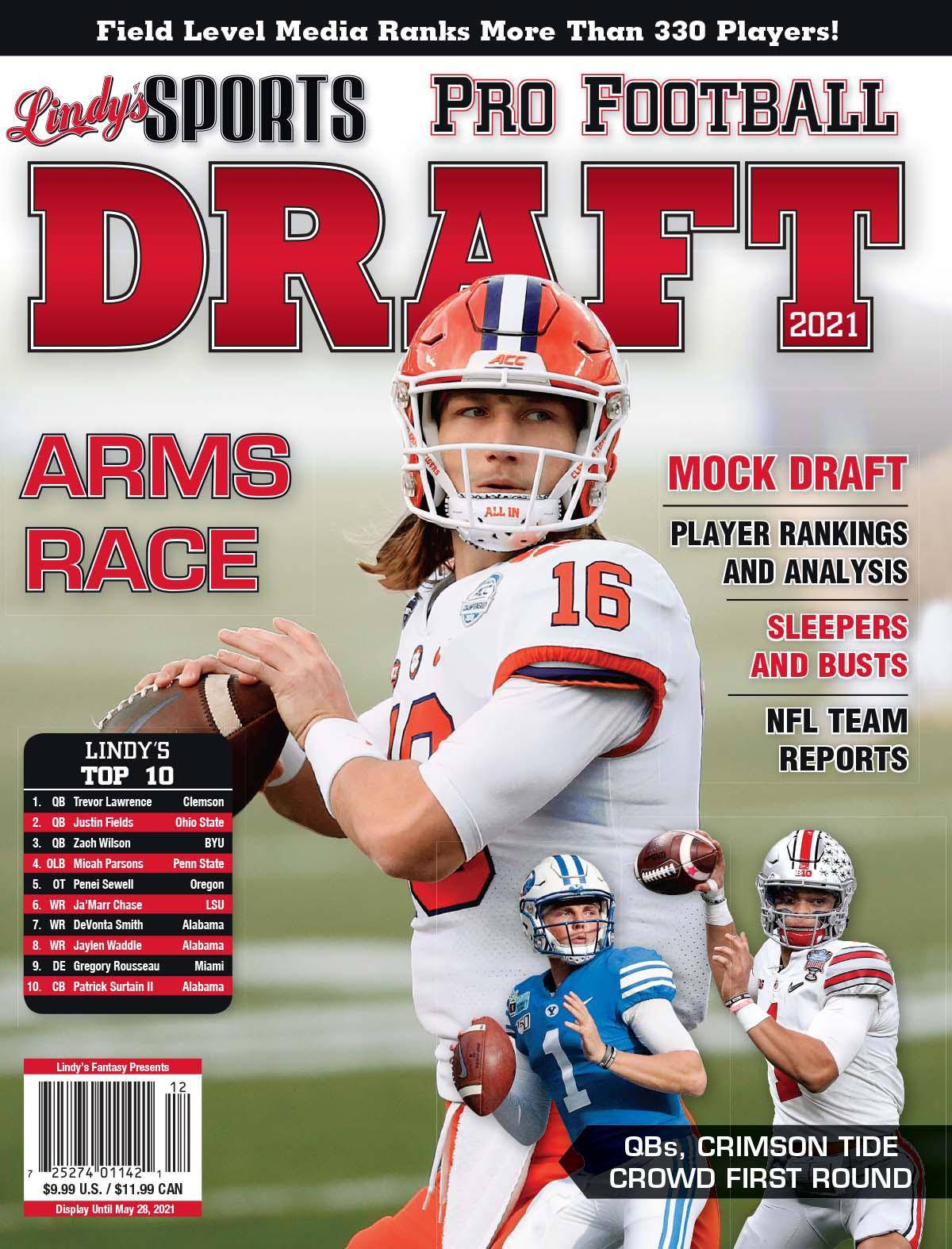 Lindy's 2021 Pro Football Draft Magazine - TX Corrections Bookstore 