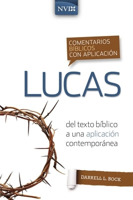 Paperback Comentario Bíblico Con Aplicación NVI Lucas by Vida Publishers, open book showing biblical commentary pages.