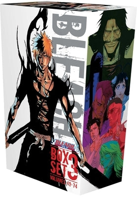 Paperback Bleach Box Set 3 by Viz Media, featuring spine and cover art, with multiple manga volumes stacked together.
