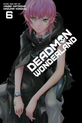 Paperback of Deadman Wonderland, Vol. 6 manga by Viz Media featuring illustrated cover art.