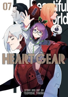 Paperback of Heart Gear Vol. 7 manga by Viz Media showing the front cover with vibrant artwork and title text.
