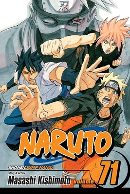 Paperback Naruto Vol. 71 manga by Viz Media featuring colorful cover art and Japanese manga characters.
