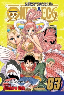 Paperback of One Piece, Vol. 63 by Viz Media featuring colorful cover art and the iconic One Piece logo.