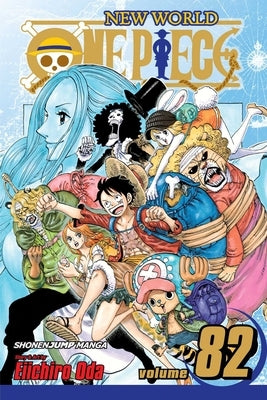 Paperback of One Piece, Vol. 82 by Viz Media featuring colorful manga cover art with characters from the series.