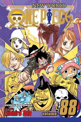 Paperback of One Piece Vol. 88 manga by Viz Media, featuring colorful cover art with characters from the series.