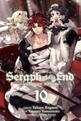 Paperback of Seraph of the End, Vol. 10 by Viz Media featuring cover art with characters from the manga series.