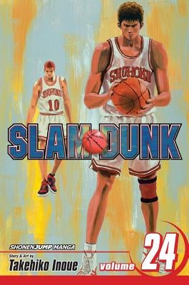 Paperback of Slam Dunk, Vol. 24 manga by Viz Media featuring illustrated cover art of basketball players.
