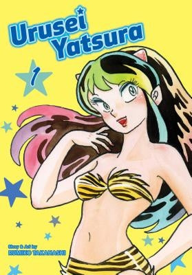 Paperback of Urusei Yatsura, Vol. 1 manga by Viz Media, featuring colorful cover art with characters from the series.