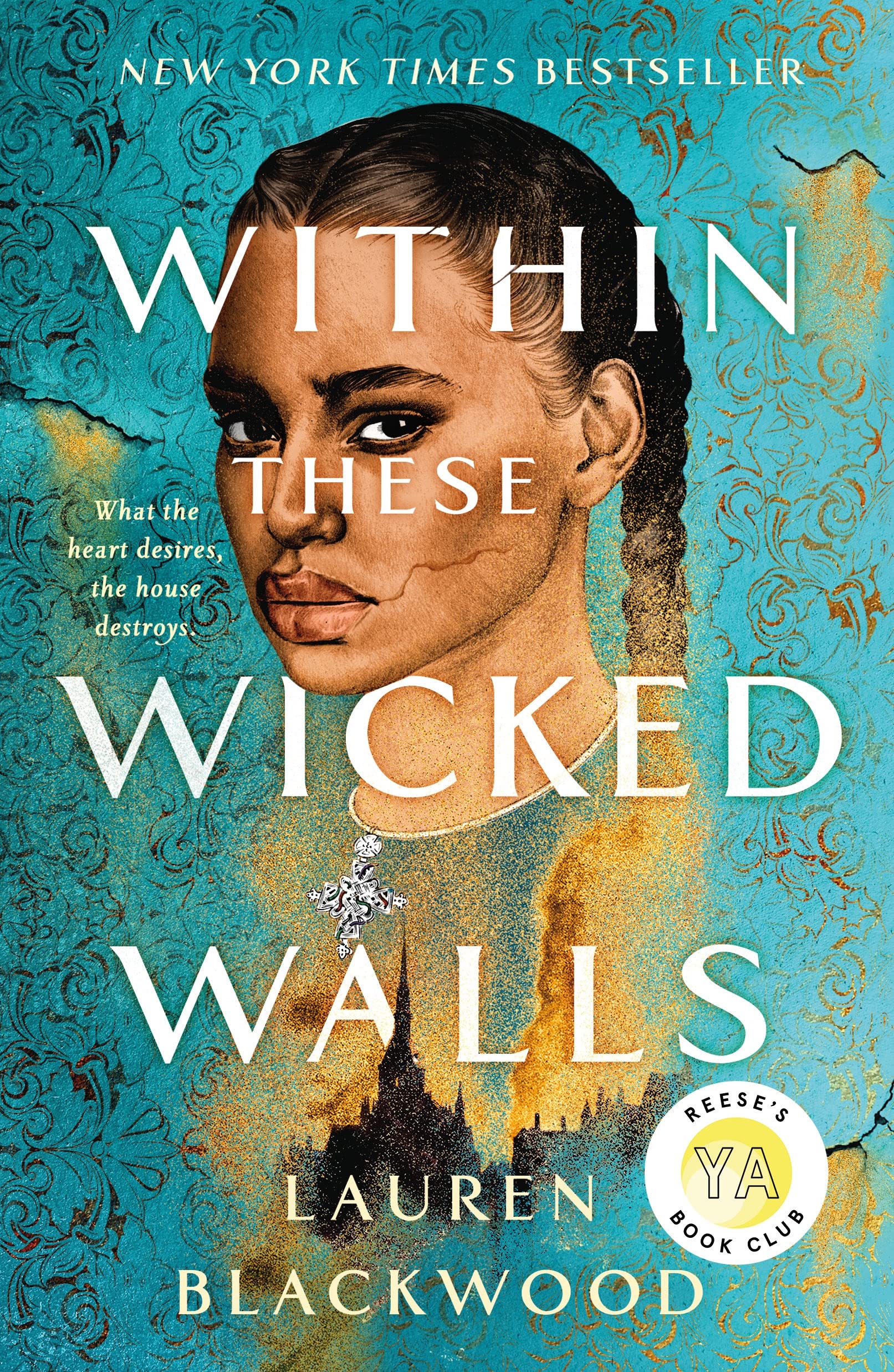Paperback copy of "Within These Wicked Walls" by Wednesday Books, featuring the book cover with dark, gothic design.