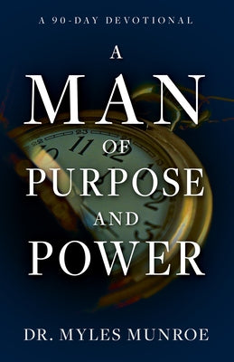 Paperback devotional titled "A Man of Purpose and Power" by Whitaker House, featuring the cover with bold text and inspirational design.