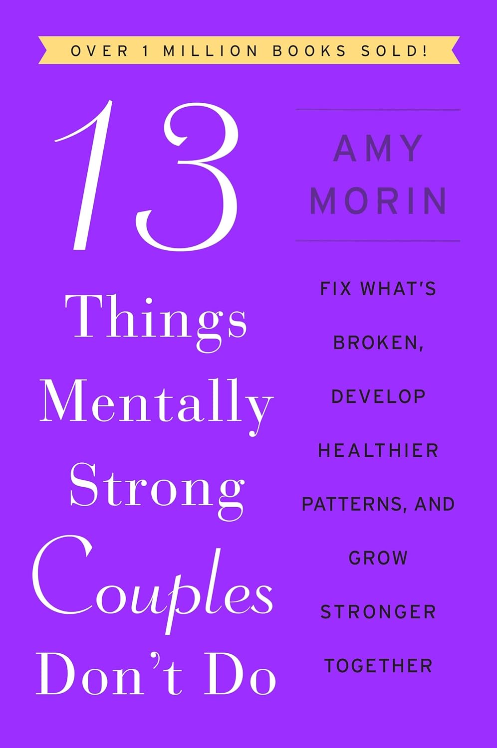 Paperback book titled "13 Things Mentally Strong Couples Don't Do" by William Morrow & Company, featuring the cover design.
